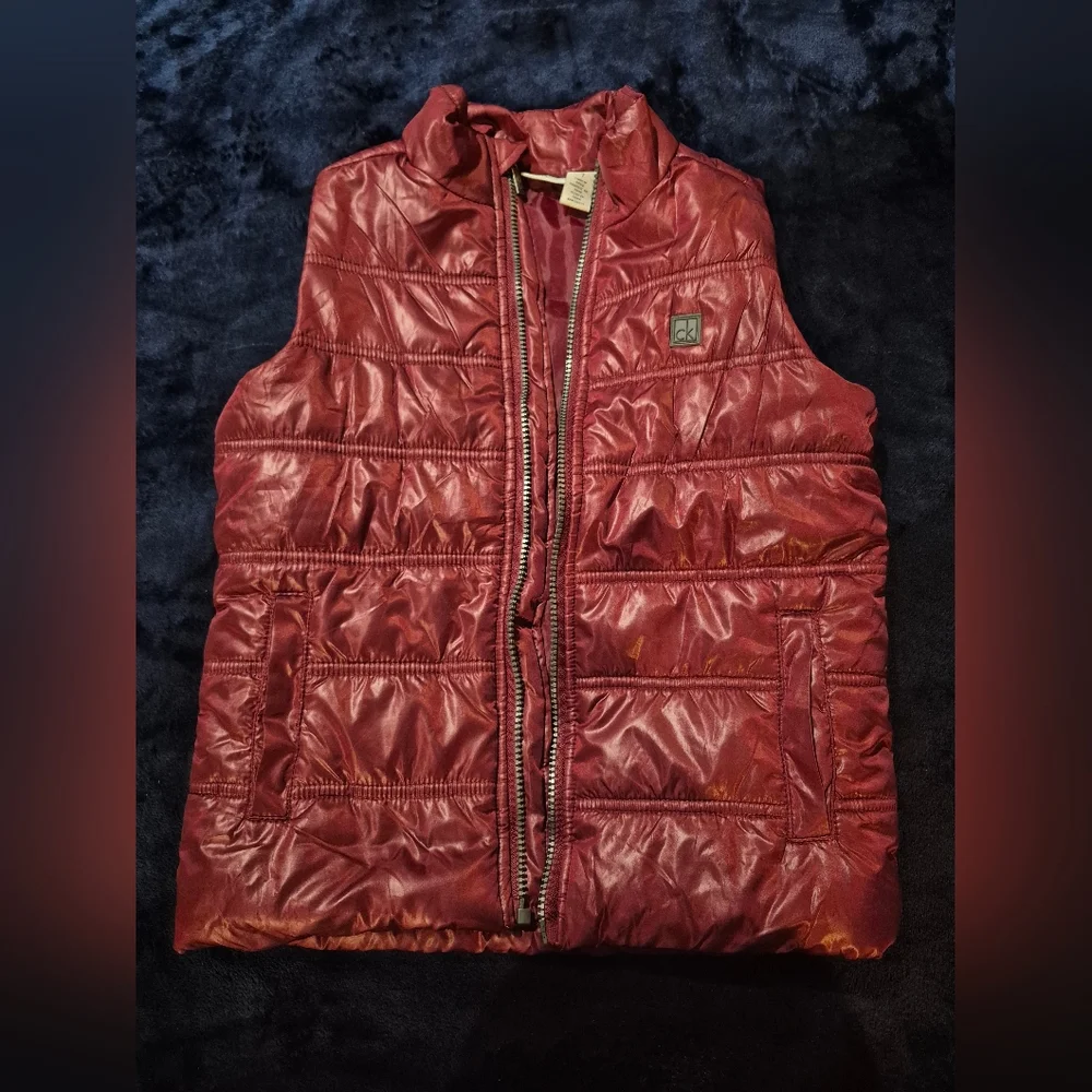 Calvin Klein Red Puffer Vest